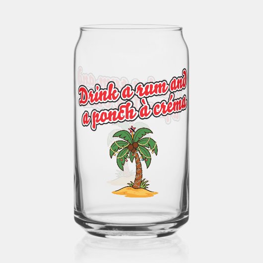 Classic Trini Christmas Beverage Glass Dosenglas (Rückseite)