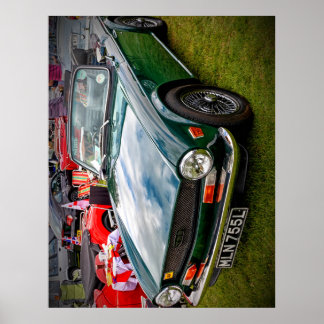Classic Triumph TR6 Sportwagen Poster