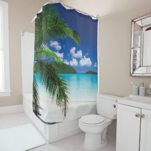 Classic Tropical Island Beach Paradies Duschvorhang