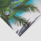 Classic Tropical Island Beach Paradies Seidenpapier (Ausschnitt)