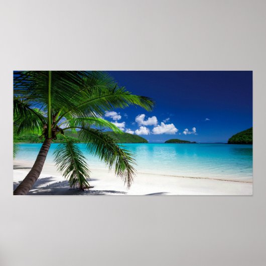 Classic Tropical Island Beach Paradise Poster (Vorne)
