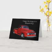 Classic Truck Vater Geburtstag Karte (Gelbe Blume)