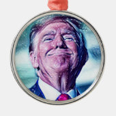 Classic Trump Ornament Aus Metall (Vorne)
