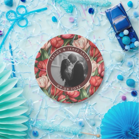 Classic Tulip Paper Teller für Hochzeitsgast (Party)