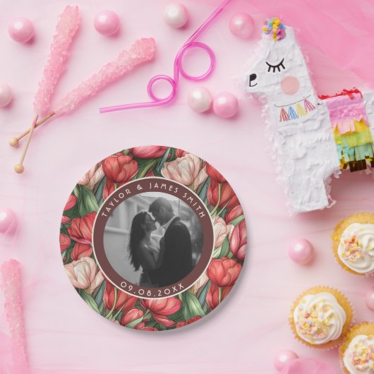 Classic Tulip Paper Teller für Hochzeitsgast (Party)