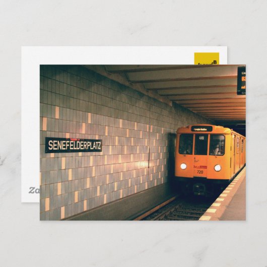 Classic U-Bahn @Senefelderplatz Postkarte (Vorne/Hinten)