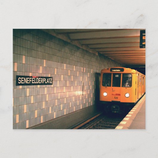 Classic U-Bahn @Senefelderplatz Postkarte (Vorderseite)