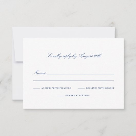 Classic UAWG Response Card - Penobscot Bay Set RSVP Karte (Vorderseite)