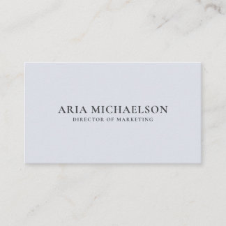 Classic und Minimal Blue Gray Visitenkarte