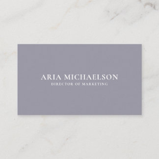 Classic und Minimal Lilac und White Visitenkarte