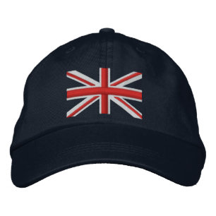 Classic Union Jack Flag England Swag Embroidery Bestickte Baseballkappe