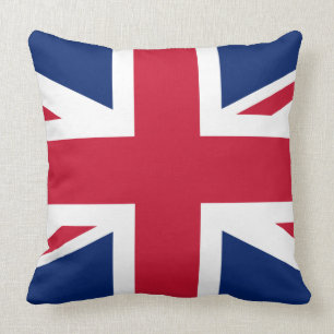 Classic Union Jack Red White Blue UK Flag Kissen