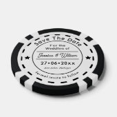Classic Unique Wedding Save The Date Photo Pokerchips (Einzeln)