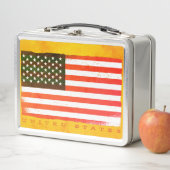 Classic USA Flag Design Metall Brotdose (Beispiel)