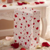 Classic Valentine Hearts Gift Bag Mittlere Geschenktüte