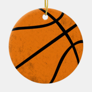 Classic Varsity Basketball Hoops Game Day Style Keramik Ornament