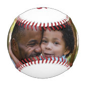 Classic Vater Year Foto Red Baseball (Rückseite)