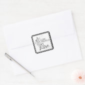Classic Verlobung & Wedding Umschlag Aufkleber (Umschlag)