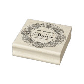 CLASSIC VERZIERT MANDALA CUSTOM SCRIPT BRAUTPARTY GUMMISTEMPEL (Stempel)