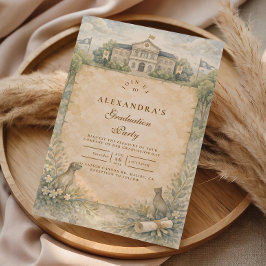 Classic Veterinary School Graduation Einladung