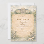 Classic Veterinary School Graduation Einladung (Vorderseite)