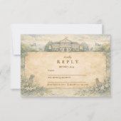 Classic Veterinary School Graduation RSVP Karte (Vorderseite)