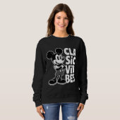 Classic Vibes Retro Cartoon Mouse T-Shirt Design, Sweatshirt (Vorne ganz)