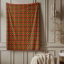 Classic Vibrann Red Green Tartan Karierte Weihnach