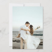 Classic Victorian Blue French Garden Chic Photo Save The Date (Rückseite)