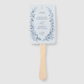 Classic Victorian French Garden Wedding Program Fächer (Vorderseite)