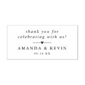 Classic Vielen Dank für Ihre Personalisierte Hochz Gummistempel (Prägung)