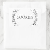 Classic Vine Design Cookie JAR Labels Aufkleber (Tasche)