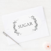 Classic Vine Design Sugar Jar Labels Stickers (Umschlag)