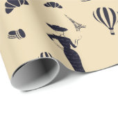 Classic Vintag 50" Mode Wrapping Paper Geschenkpapier (Rolleneckpunkt)