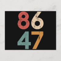 Classic Vintag 80er Style 86 47 Anti Trump