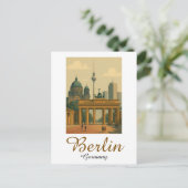 Classic Vintag Berlin Deutschland Sehenswürdigkeit Postkarte (Stehend Vorderseite)