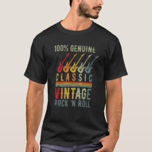 Classic Vintag Rock 'n Roll Music Electric Guitar T-Shirt