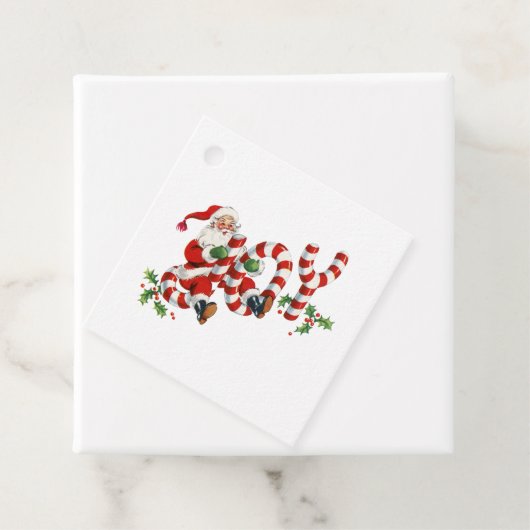 Classic Vintag Santa Joy Geschenkanhänger (Beispiel)