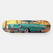 Classic Vintage Car 1957 Skateboard (Horizontal)