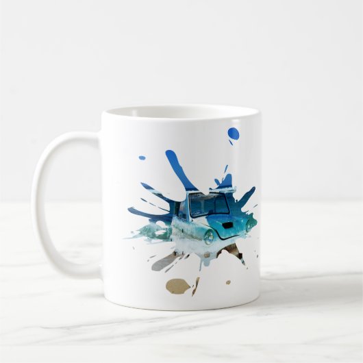 Classic Vintage Car Beachy Pop Kaffeetasse (Links)
