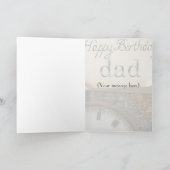 Classic Vintage Car Happy Birthday Vater Karte (Innenseite)