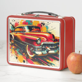 Classic Vintage Car Metall Brotdose