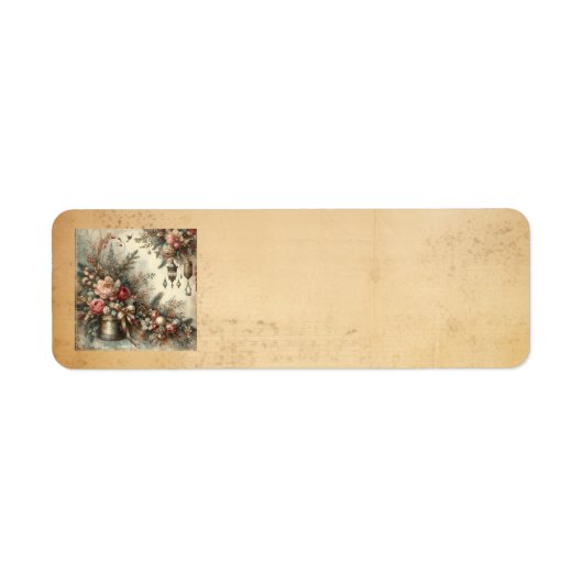Classic Vintage Christmas Address Labels (Vorne)