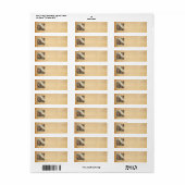 Classic Vintage Christmas Address Labels (Vorne)