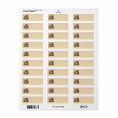 Classic Vintage Christmas Address Labels (Vorne)