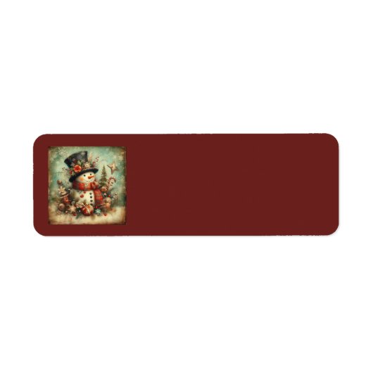 Classic Vintage Christmas Address Labels (Vorne)