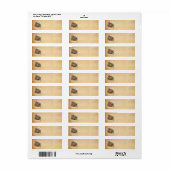 Classic Vintage Christmas Address Labels (Vorne)
