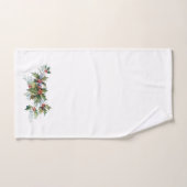 Classic Vintage Christmas Holly Floral Badhandtuch Set (Handtuch)