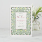 Classic Vintage Christmas Open House Einladung (Stehend Vorderseite)