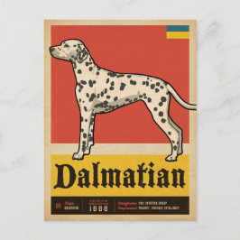 Classic Vintage Dalmation Postkarte